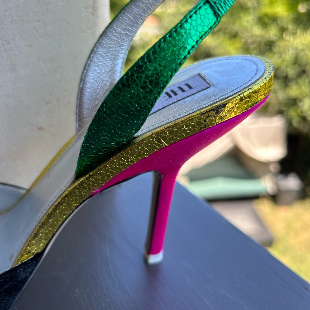 The Attico Black And Multi Color Heels - image 4